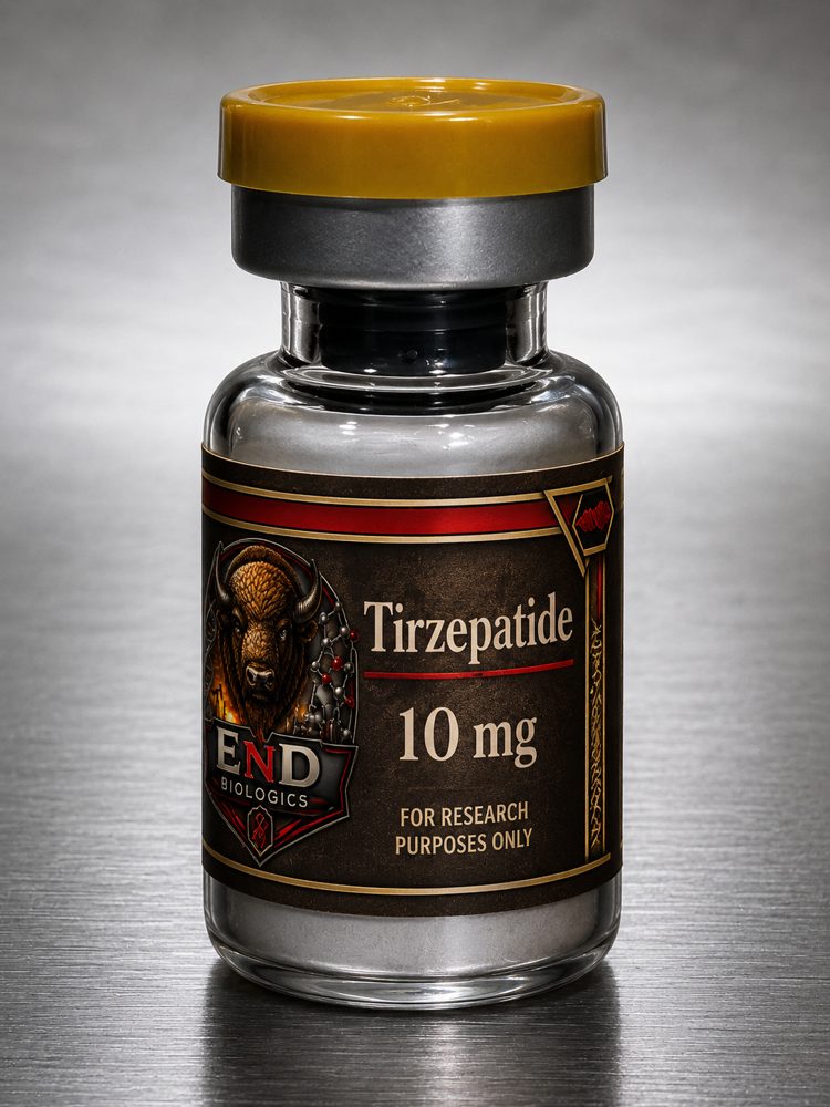 Tirzepatide 10mg research vial by END Biologics